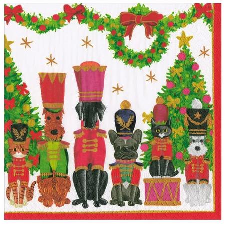Paper Beverage Napkins Toy Soldier Pets