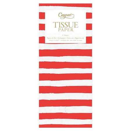Tissue Pack Red/White Stripes