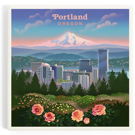 Mt. Hood From Portland Coaster