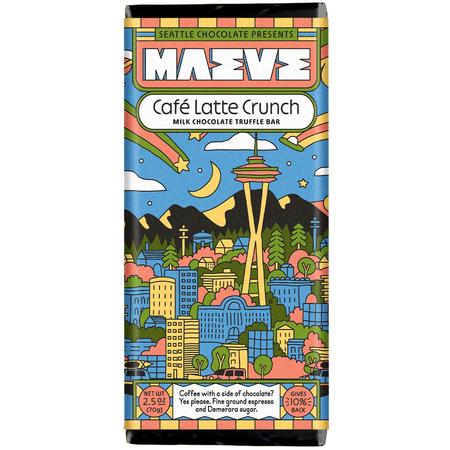 Seattle Chocolate Maeve Café Latté Crunch Truffle Bar