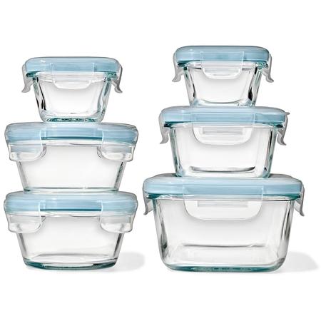 OXO Smart Seal Glass Container Arctic 12-pc. Set
