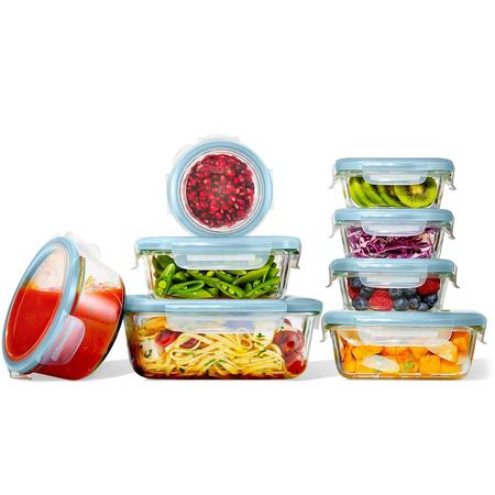 OXO Smart Seal Glass Container Arctic 16-pc. Set