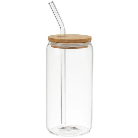 Everyday Glass Tumbler w/Lid & Straw