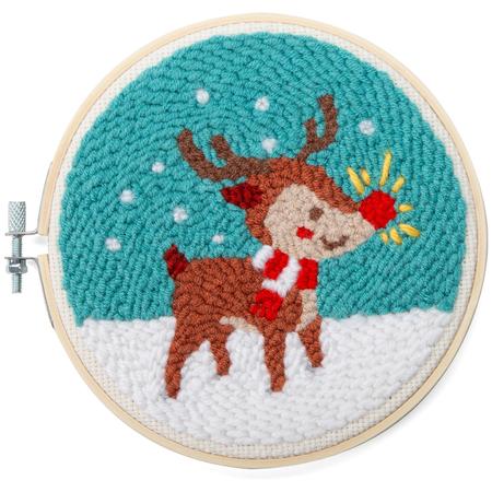 Rudolph Punch Needle Kit