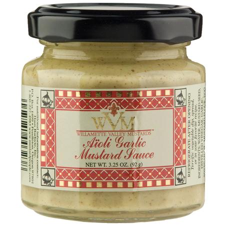 Willamette Valley Mustards Aioli Garlic Mustard Sauce 